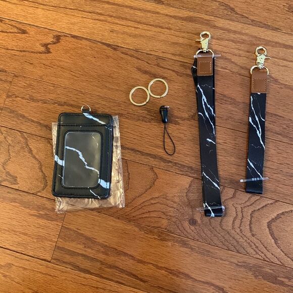 Other - 2-pack lanyard for keys: wrist and neck lanyard with ID badge holder